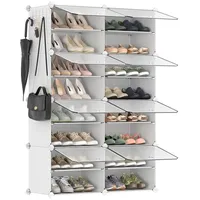 Songmics Schuhregal mit 8 Fächern weiß