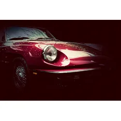 Fototapete PAPERMOON "Retro-Oldtimer", bunt (mehrfarbig), B:5m L:2,8m, Vlies, Tapeten