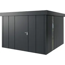 Hörmann Metall-Gerätehaus Juno mit Flachdach, JFD14 - Design 310 x 310 cm B x T),anthrazit,