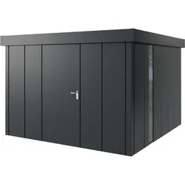 Hörmann Metall-Gerätehaus Juno mit Flachdach, JFD14 - Design 310 x 310 cm B x T),anthrazit,