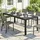 Outsunny Alu-Gartentisch 190 x 84,5 cm schwarz