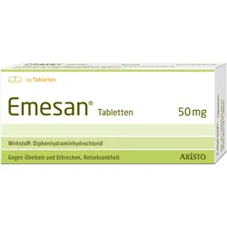 Emesan - Gegen Übelkeit und Erbrechen, Reisekrankheit 10 St Tabletten