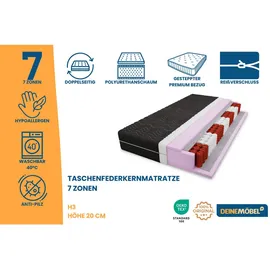 Deine Möbel 24 Taschenfederkernmatratze 140 x 200 cm H3