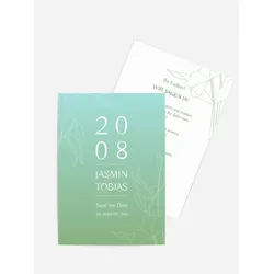 Save the Date Karten selbst gestalten mit Spruch und Fotos im Onlinedesigner bei Meine-Kartenmanufaktur.de