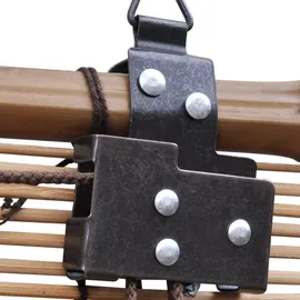 vidaXL Bambusrollo Braun 120x160 cm