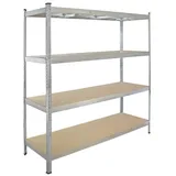 Baumarktplus Schwerlastregal 180x160x60 cm Traglast 1000 kg Steckregal Lagerregal Kellerregal Werkstattregal