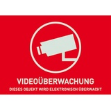 ABUS Warnaufkleber Videoüberwachung 74 x 52,5 mm reflektierend