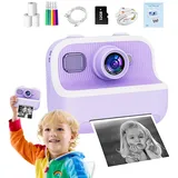 Kinder-Sofortbildkamera – Niedliches Kleinkind-Kamera-Set | Kinder-Selfie-Kamera, Sofortdruck, Digitales Video-Camcorder-Spielzeug Für Kinder, Beliebtes Kinderspielzeug, 1080P HD-Videorecorder Für Wei