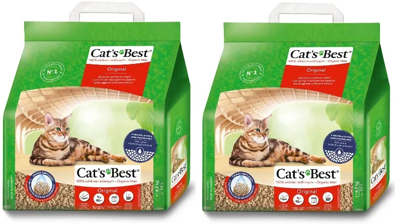 JRS Cats Best Eko Plus - Aggregat-Holzstreu 2x0l