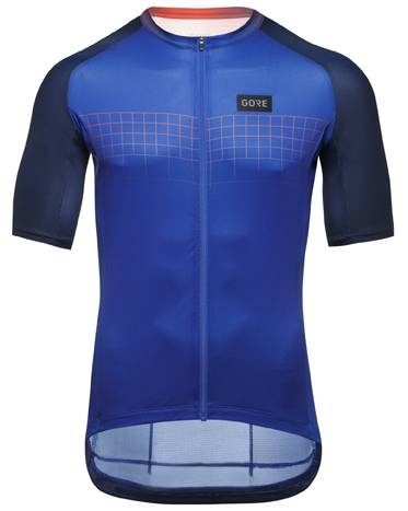 Gorewear HERREN Grid Fade Trikot 2.0 Herren Ultramarine Blue/Fireball