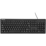 Tellur Basic Wired Keyboard, US, USB, Black