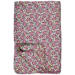 IB Laursen Tagesdecke Quilt natur rosa Blumenmuster 130x180cm
