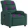 vidaXL Massagesessel Dunkelgrün Polyester 50 x 80,5 x 0 cm Grün mit Fernbedienung
