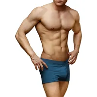Normani Boxershorts unifarben blau S 6er Pack