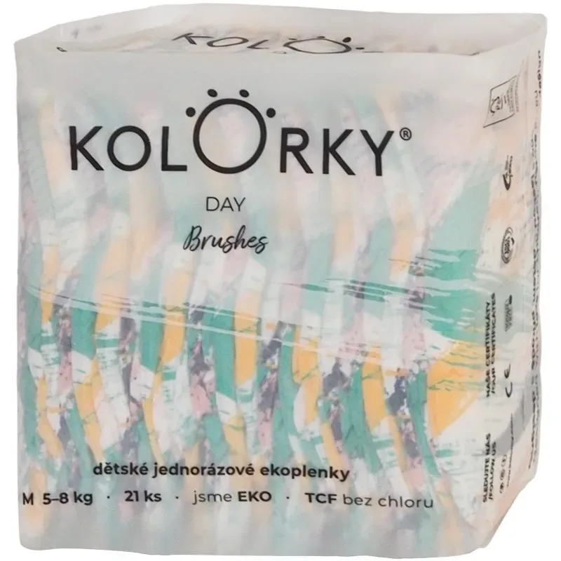 Kolorky Day Brushes Einweg-Ökowindeln Größe M 5-8 Kg 21 St.