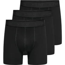 Only & Sons ONSFITZ SOLID BLACK TRUNK XL 3er Pack