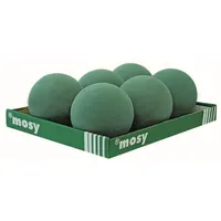 MOSY Steckschaum Kugel 9 cm 12 Stück