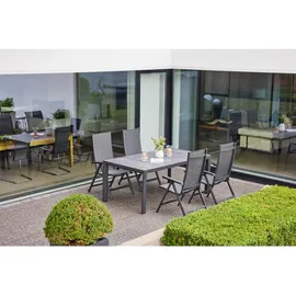 Siena Garden Silva Rechteckig Anthrazit 100 cm x 180 cm