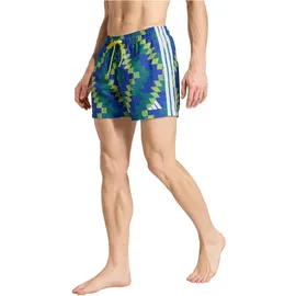 adidas Football-Inspired Graphic Badeshorts Gelb/Weiß XXL