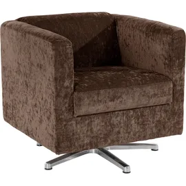 Home Affaire Sessel Bob Polyester 72 x 71 x 75 cm Braun drehbar mit Sternfuß