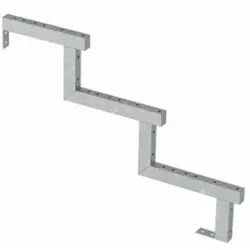 PLUS Treppenwange 3-Stufen - Schritttiefe 28 cm