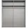 WIMEX Drehtürenschrank London 180 x 208 x 58 cm Grau