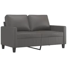 vidaXL 2-Sitzer-Sofa Grau 120 cm Kunstleder