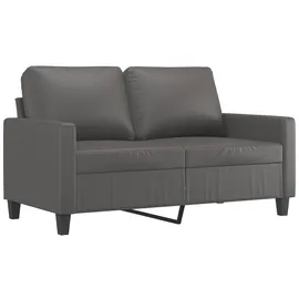 vidaXL 2-Sitzer-Sofa Grau 120 cm Kunstleder
