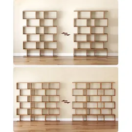 VASAGLE Bücherregal 70 x 24 x 190,5 cm Braun
