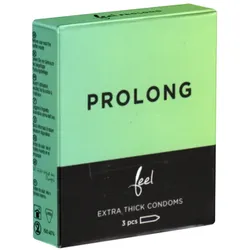 «Prolong» Kondome für mehr Durchhaltevermögen (3 Kondome) 3 St