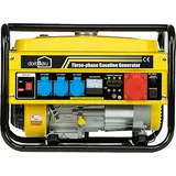 Stromgenerator mit Benzin|Stromerzeuger mit Zubehör,Notstromaggregat leise| 2/5 Steckdosen 3x 230V /1x 400V/ 1x12V|7PS Stromgenerator (5 Steckdosen Premium (3000W YFG3500))
