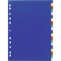 Durable Ordnerregister Vollformat A-Z blau, gelb, rot, grün, grau 20-teilig,