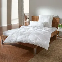 Traumschlaf Faserdecke Quallofil medium, Füllung: 100% Faser 155x220 cm - weiß