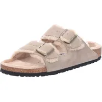 Birkenstock - Arizona Lammfell, Größe:38, Farbe:taupe 00046 - Grau