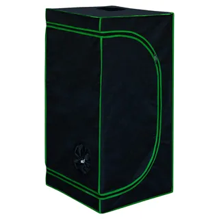 TSGPS Growzelt für Pflanzen 80 x 80 x 180 cm Schwarz, Grün