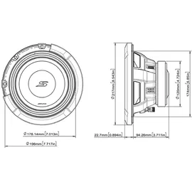 Alpine S2-W8D4 8 Subwoofer doppelt 4 Ohm