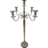 Lesli Living Kerzenständer Brush Aluminium Silber