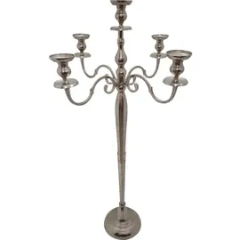 Lesli Living Kerzenständer Brush Aluminium Silber