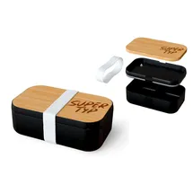 La Vida Lunchbox Brotdose Brotbox Vesperdose Lunchbox la vida Geschenk für Dich) schwarz