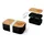 La Vida Lunchbox Brotdose Brotbox Vesperdose Lunchbox la vida Geschenk für Dich) schwarz
