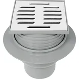 ACO Balkon/Terrassenablauf 100 x 100 mm DN 75 grau Ablaufgarnitur