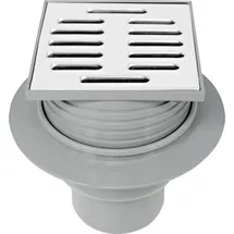 ACO Balkon/Terrassenablauf 100 x 100 mm DN 75 grau Ablaufgarnitur