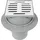 ACO Balkon/Terrassenablauf 100 x 100 mm DN 75 grau Ablaufgarnitur