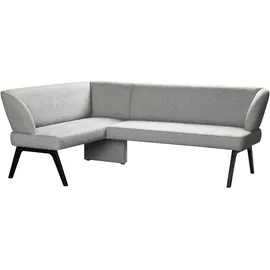 Home Affaire Eckbank HOME AFFAIRE "Aretha Küchenbank, Polsterbank, Esszimmerbank, Breite 215 cm", grau (antarctica, schwarz), B:215cm H:86cm T:150cm, Massivholz, Polyester, Polyurethan, Sperrholz, Sitzbänke, Eckbank, Moderne Bank in tollen Farben, Nosagfederung,