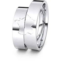 Partnerringe / Freundschaftsringe Frankreich 925er Silber - 4065