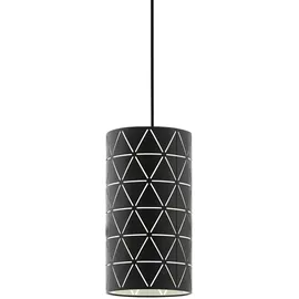 EGLO Ramon 3-flg. 86 cm zylinderförmig schwarz
