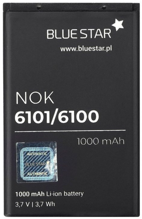 BlueStar Akku Ersatz kompatibel mit Nokia 7200 / 7270 1000 mAh Austausch Batterie Accu BL-4C Smartphone-Akku