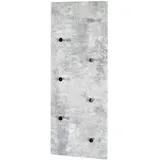 Haku-Möbel HAKU Möbel Wandgarderobe 42650 grau Holz 7 Haken 80,0 x 30,0 cm