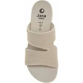 Jana Pantolette beige Gold H-Weite