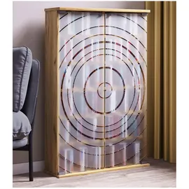 VCM CD-Regal 60 x 18 x 92 cm Braun